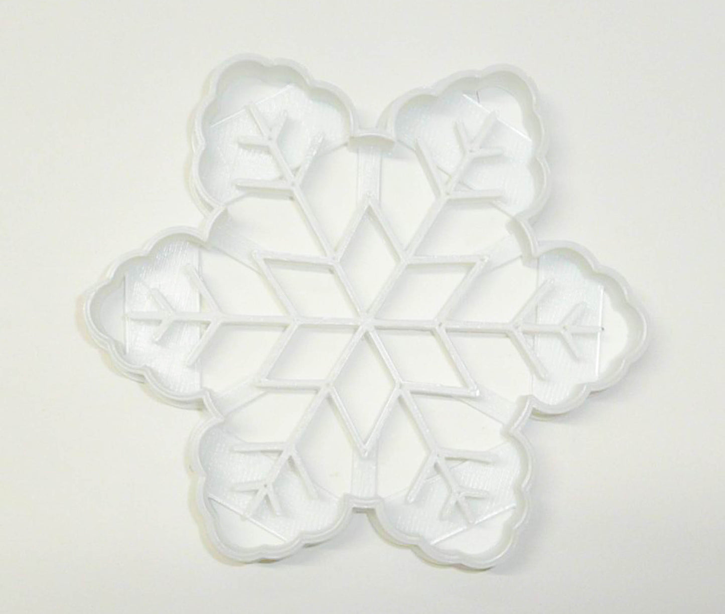 6x Snowflake Winter Fondant Cutter Cupcake Topper 1.75" USA FD2134