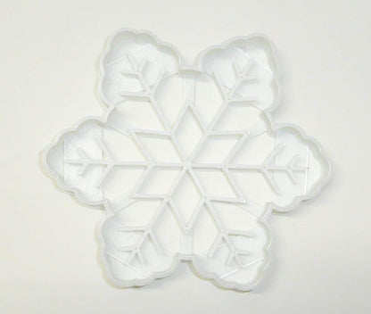 6x Snowflake Winter Fondant Cutter Cupcake Topper 1.75" USA FD2134