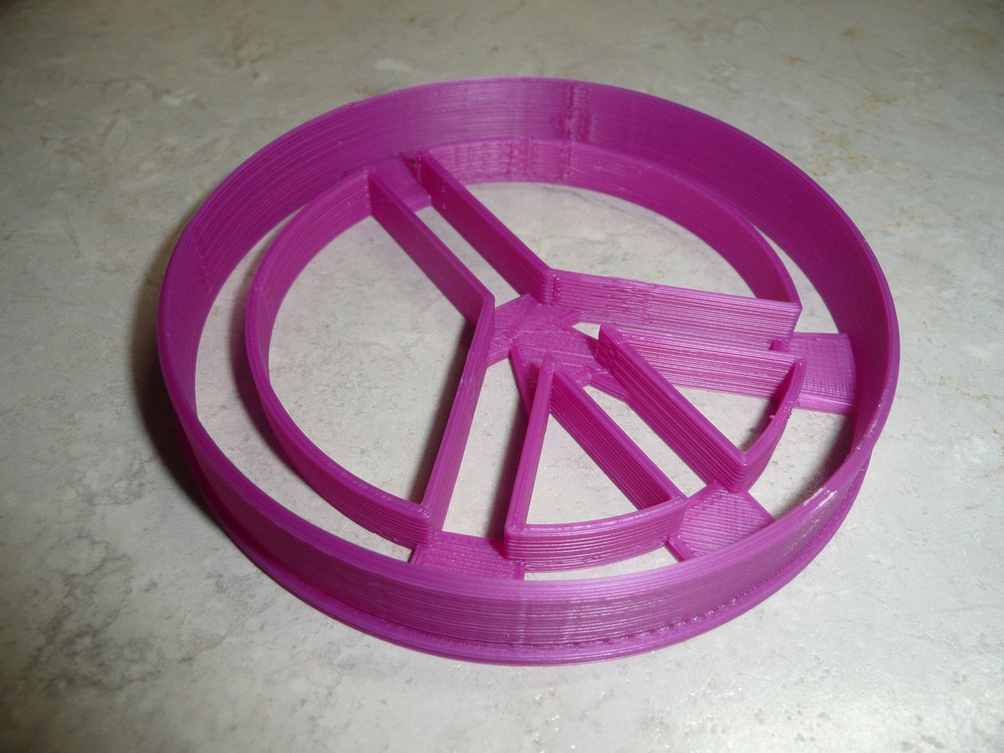 Peace Sign Symbol 1960s 1970s Retro Hippie Cookie Cutter USA PR2165