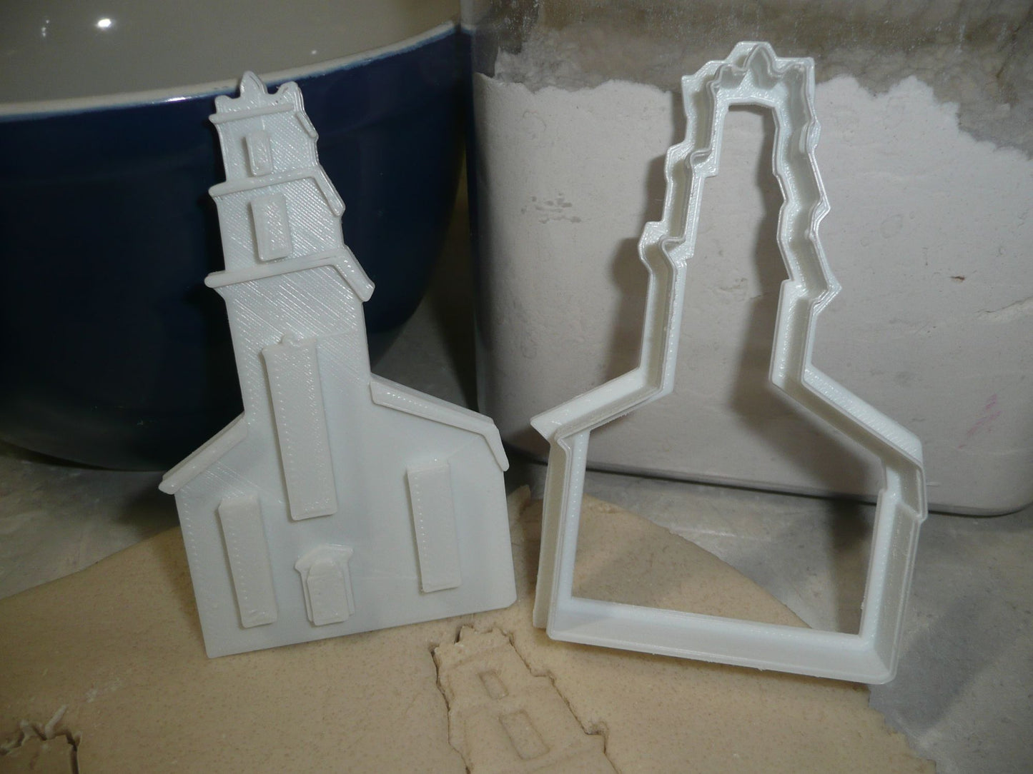 Church Outline Cookie Cutter and Detailed Stamp Embosser Set of 2 USA PR2170