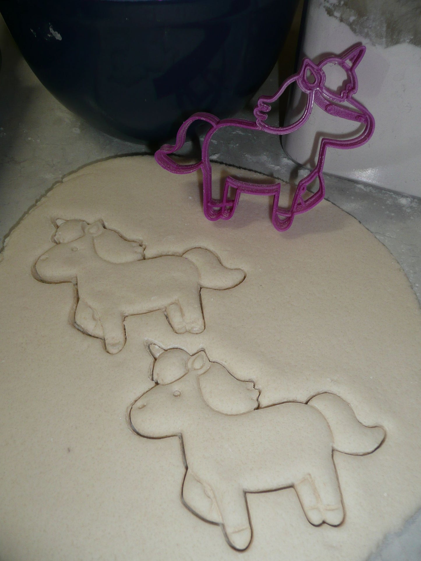 Unicorn Magical Horse with Sprialed Horn Cookie Cutter USA PR2303