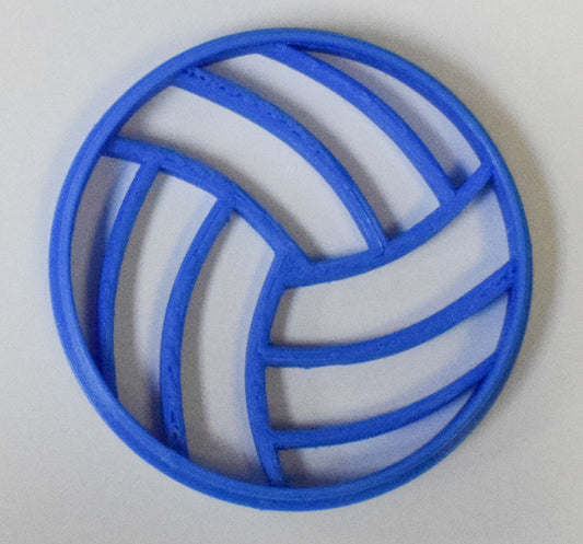 6x Volleyball Volley Ball Fondant Cutter Cupcake Topper Size 1.75" USA FD270