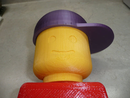 Baseball Hat for Lego Man Toilet Paper Holder Bathroom Mount or Stand USA PR2702