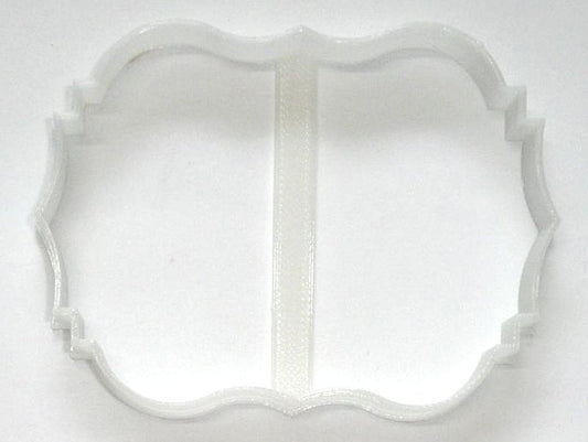 6x Plaque Frame Border Fondant Cutter Cupcake Topper Size 1.75" USA FD278