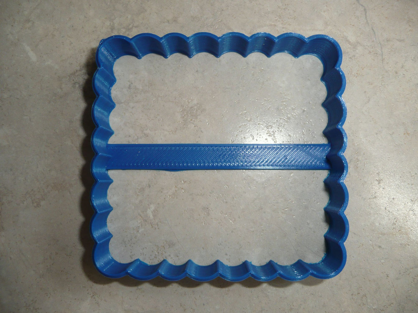 6x Scallop Square Frame Fondant Cutter Cupcake Topper Size 1.75" USA FD282