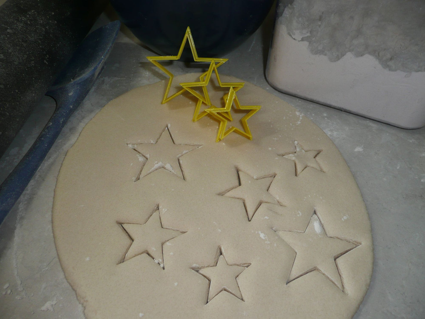 Stacking Star 3 Piece Set Outline Stars Cookie Cutters Baking Tool USA PR3190