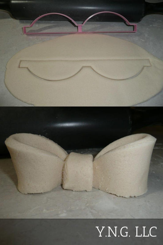 Half Size Cookie Cutter Bow Or 3D Fondant Cake Bow Baking Tool USA PR3372