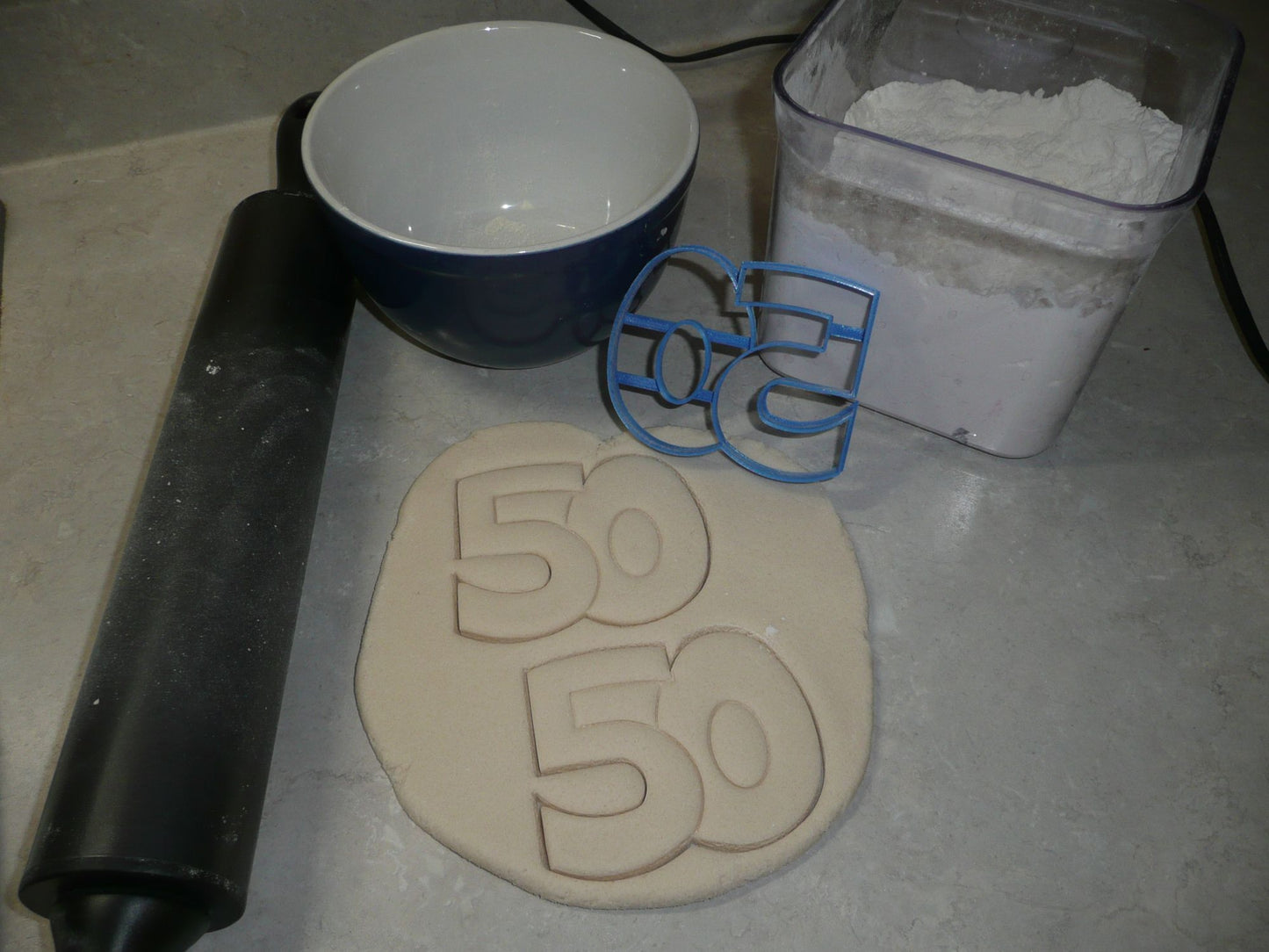Number Fifty 50 Detailed Birthday Anniversary Sports Cookie Cutter USA PR3435