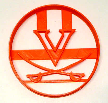 V Letter University of Virginia Cavaliers Athletics Cookie Cutter USA PR3444