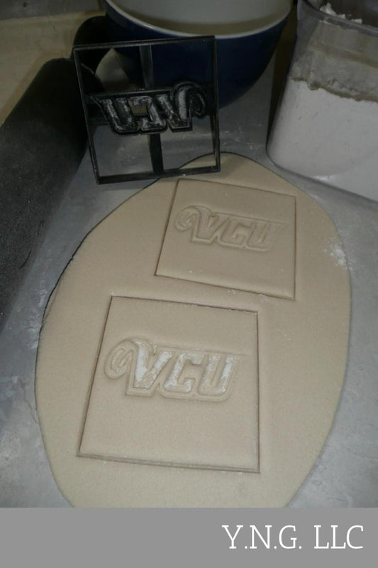 VCU Letters Impression Virginia Commonwealth University Cookie Cutter USA PR3449