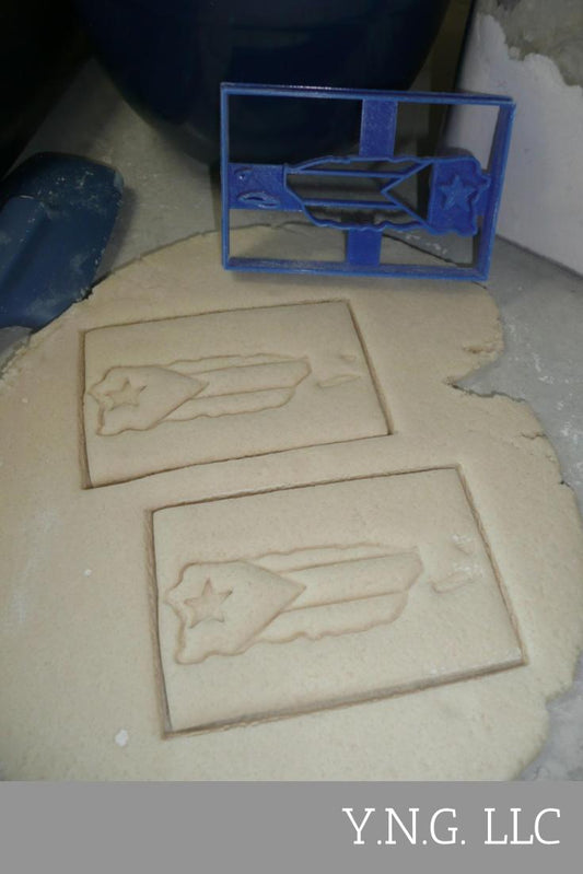 Puerto Rico Flag Commonwealth Island Cookie Cutter Baking Tool USA PR3450