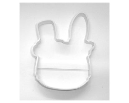 Bunny Face With Flowers Outline Rabbit Floral Easter Cookie Cutter USA PR3455