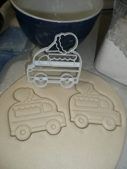 Ice Cream Truck Van Frozen Summer Treat Cookie Cutter Baking Tool USA PR3457