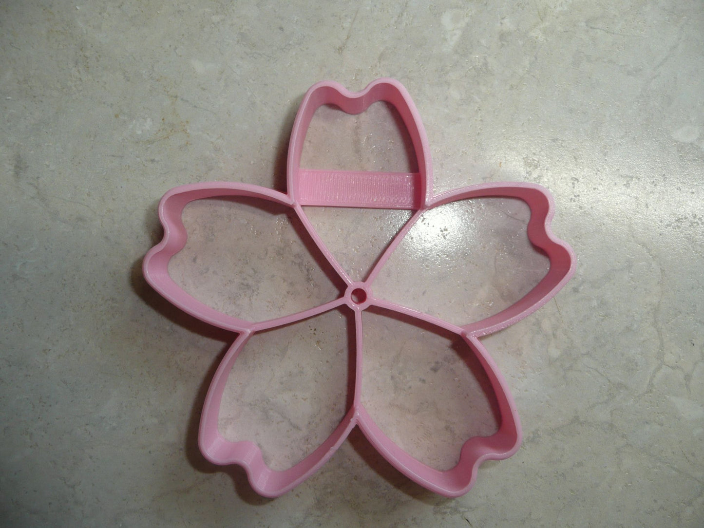 6x Five Petal Tropical Flower 1 Fondant Cutter Cupcake Topper 1.75 Inch FD3460