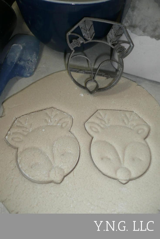 Deer Face Cute Animal Mammal Outdoors Cookie Cutter Baking Tool USA PR3467