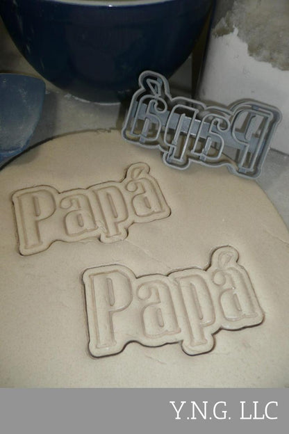 Papa With Accent Spanish For Dad Father Daddy Cookie Cutter USA PR3469