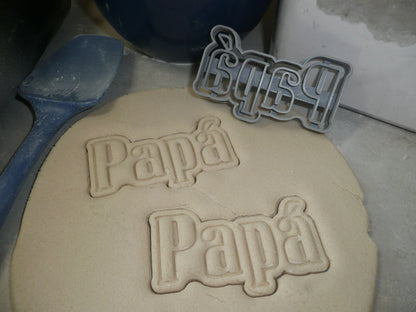 Papa With Accent Spanish For Dad Father Daddy Cookie Cutter USA PR3469