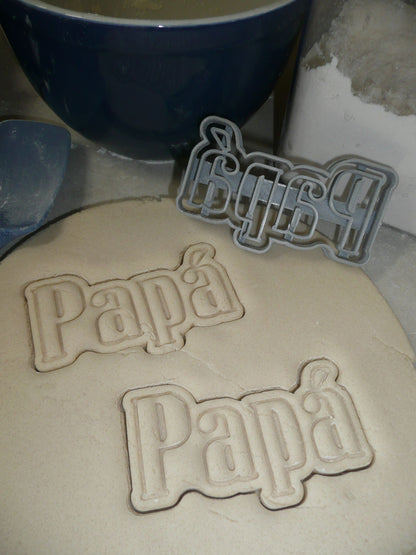 Papa With Accent Spanish For Dad Father Daddy Cookie Cutter USA PR3469