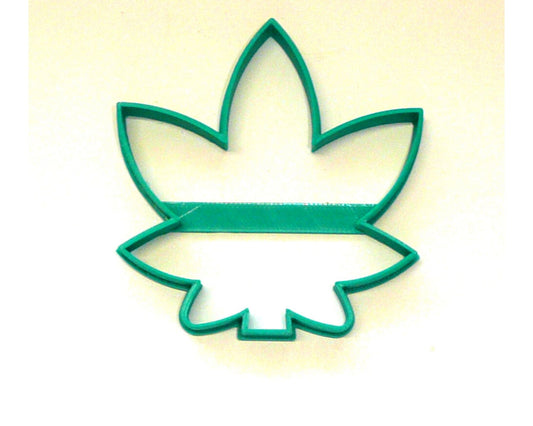 6x Marijuana Leaf Fondant Cutter Cupcake Topper 1.75" USA FD3472
