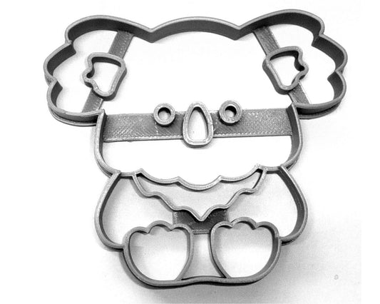 6x Koala Bear Cute Fondant Cutter Cupcake Topper 1.75 IN USA FD3491