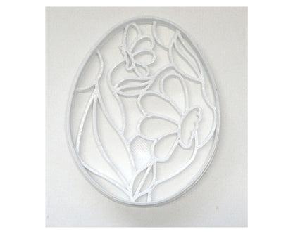 Easter Egg With Flowers Decorative Floral Spring Cookie Cutter USA PR3492