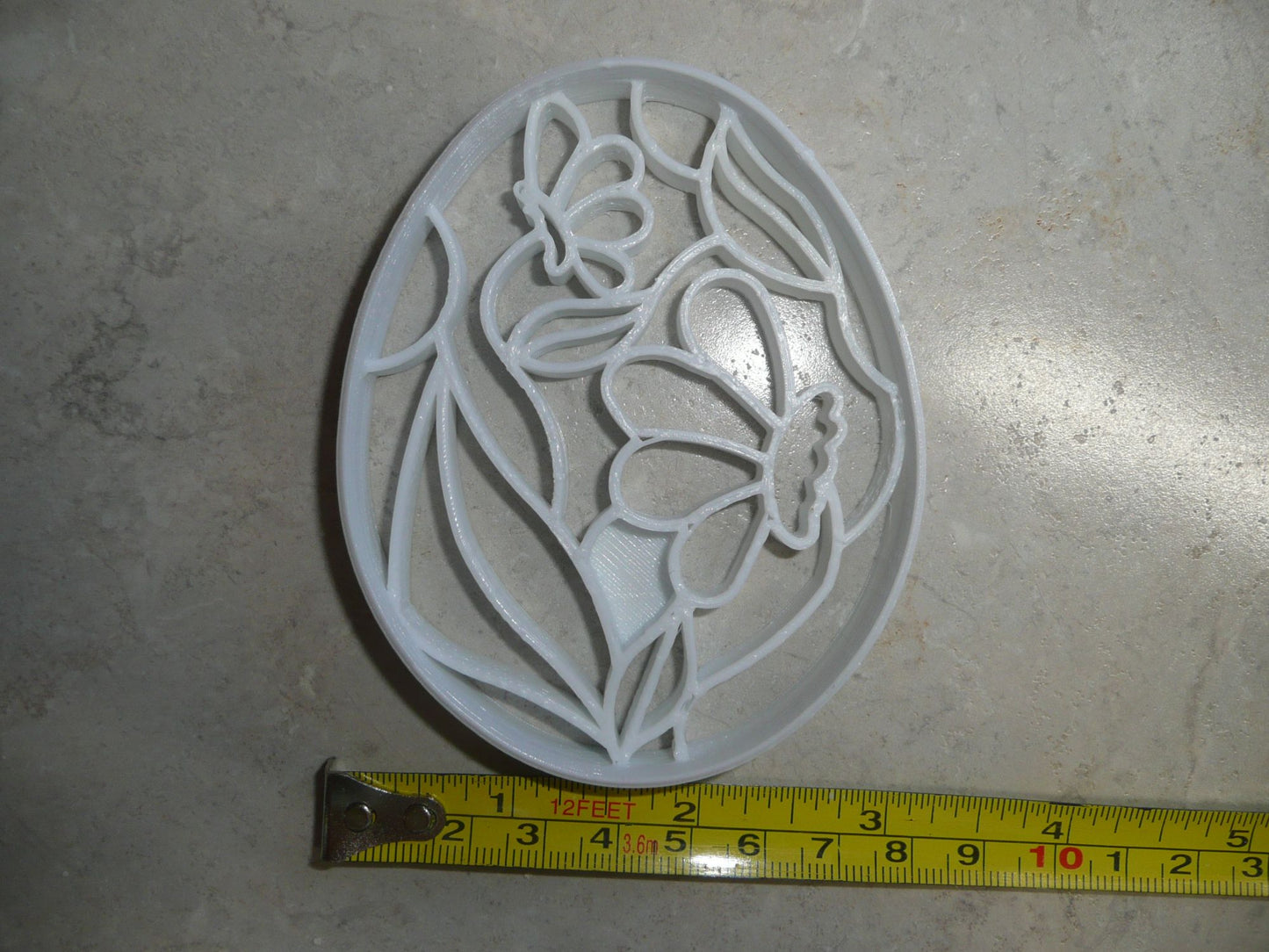 Easter Egg With Flowers Decorative Floral Spring Cookie Cutter USA PR3492