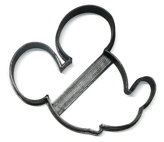 6x Mickey Mouse Head Side Outline Fondant Cutter Cupcake Topper 1.75 Inch FD3516