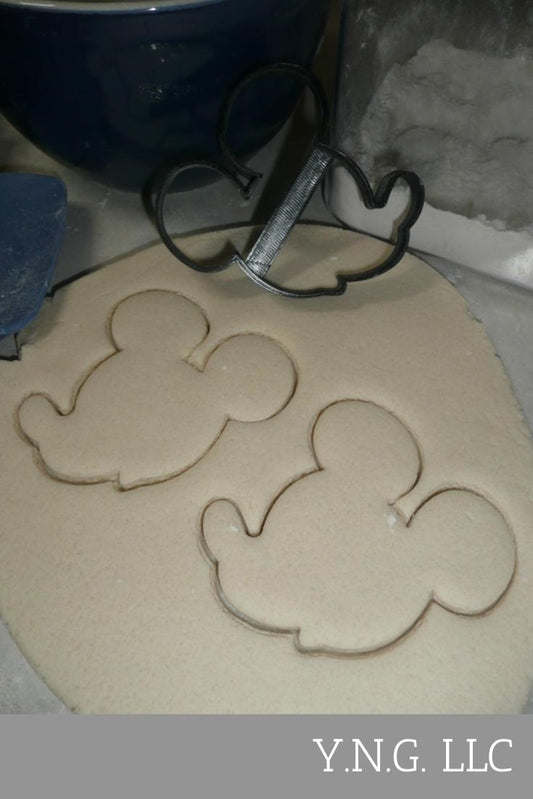 Mickey Mouse Head Side Facing Outline Cartoon Character Cookie Cutter USA PR3516