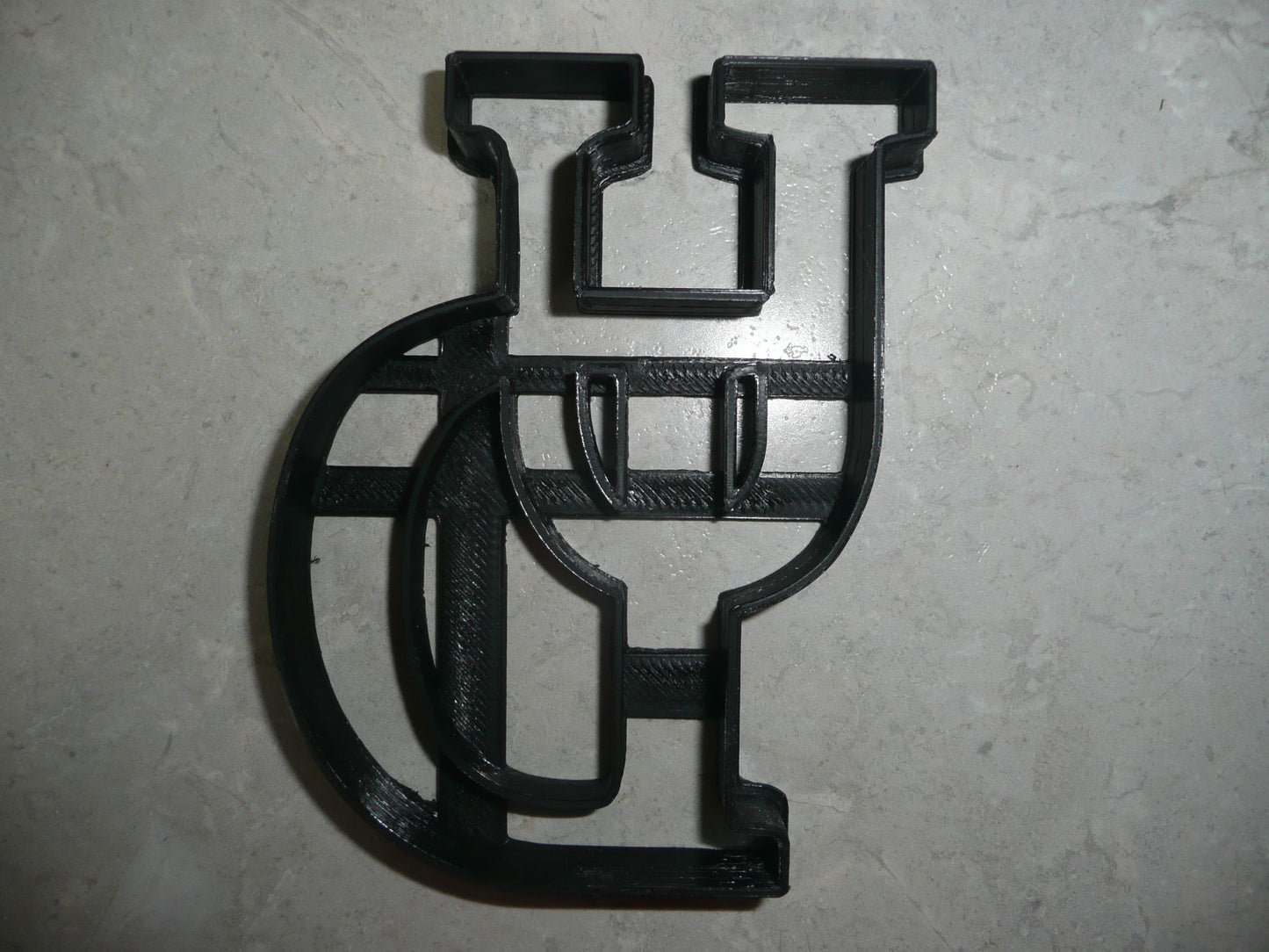 6x Univ of Delaware UD Letters Fondant Cutter Cupcake Topper 1.75 IN USA FD3541