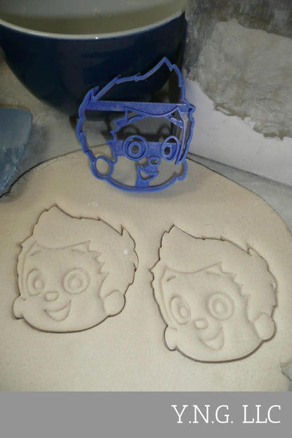 Gil Bubble Guppies Face Merperson Cartoon Character Cookie Cutter USA PR3544