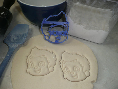 Gil Bubble Guppies Face Merperson Cartoon Character Cookie Cutter USA PR3544