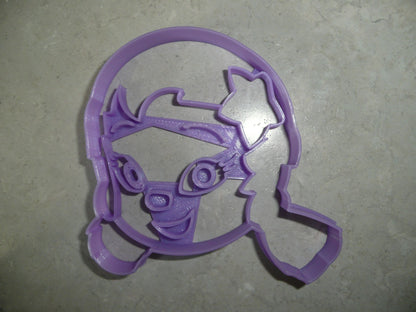 Oona Bubble Guppies Face Merperson Cartoon Character Cookie Cutter USA PR3549