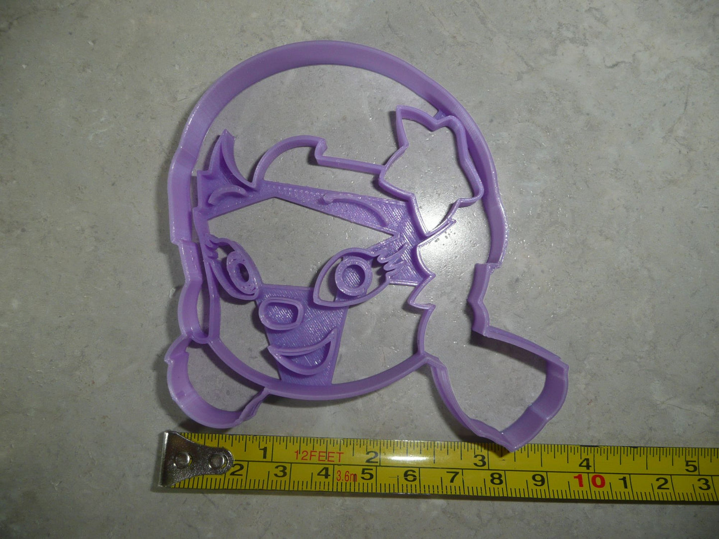 Oona Bubble Guppies Face Merperson Cartoon Character Cookie Cutter USA PR3549