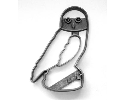 Gray Owl Side Facing On Perch Branch Nocturnal Bird Cookie Cutter USA PR3550