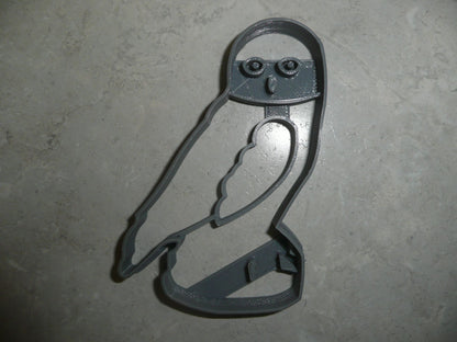 Gray Owl Side Facing On Perch Branch Nocturnal Bird Cookie Cutter USA PR3550