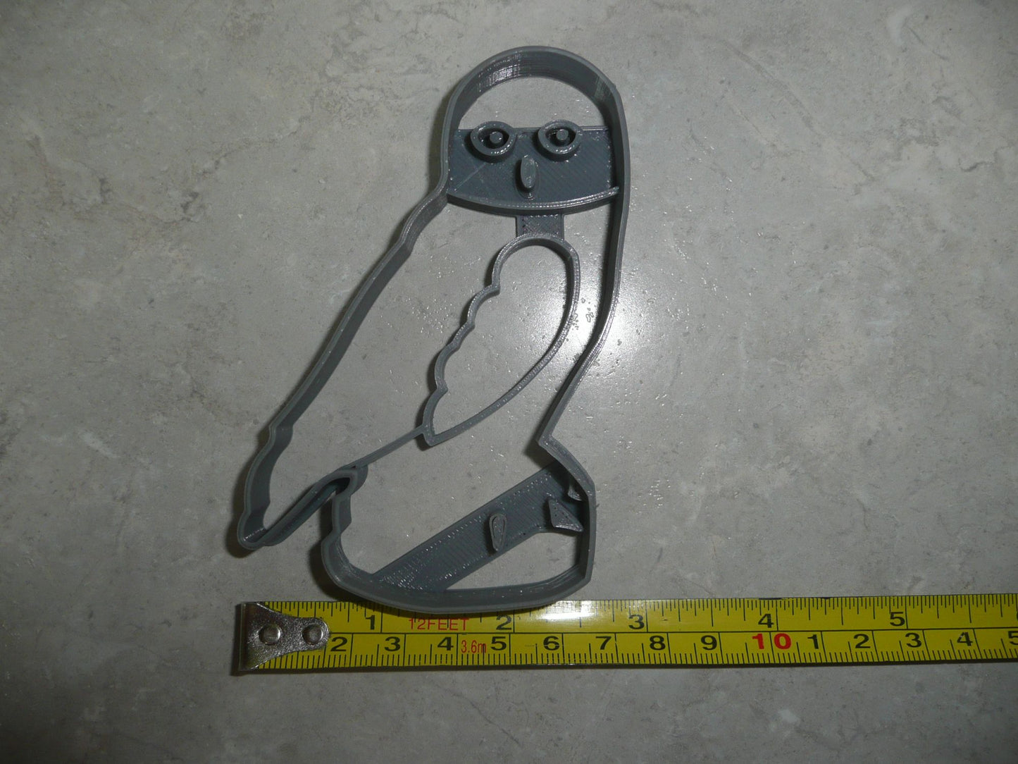 Gray Owl Side Facing On Perch Branch Nocturnal Bird Cookie Cutter USA PR3550