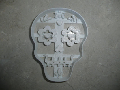 Sugar Skull Detailed Day Of The Dead Celebration Cookie Cutter USA PR3618