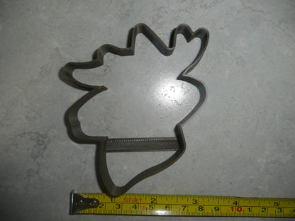 Deer Head With Antlers Outline Side View Facing Animal Cookie Cutter USA PR3623