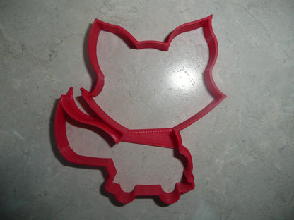 6x Baby Fox Outline Fondant Cutter Cupcake Topper 1.75 IN USA FD3634