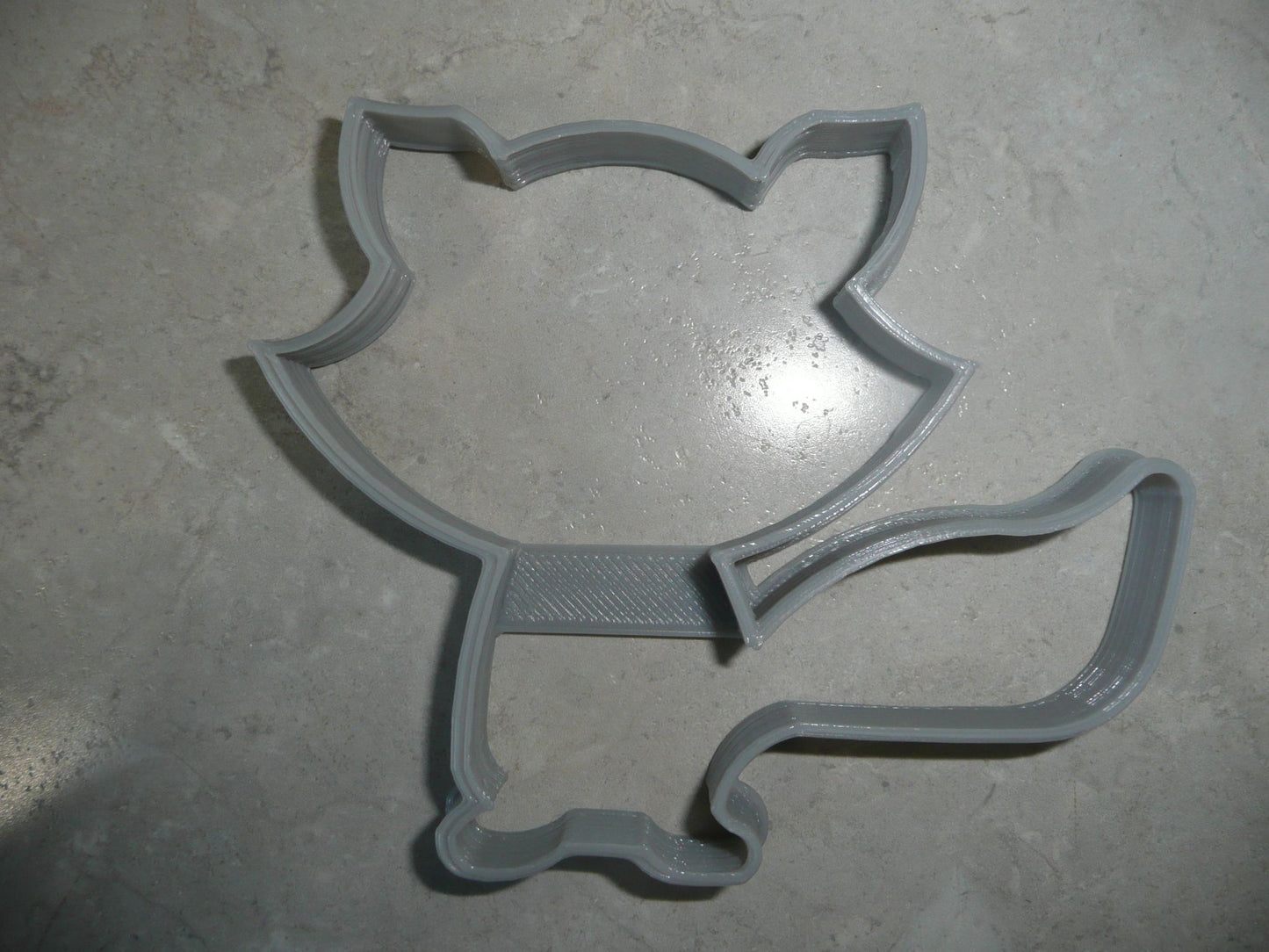 6x Baby Raccoon Outline Fondant Cutter Cupcake Topper 1.75 IN USA FD3635