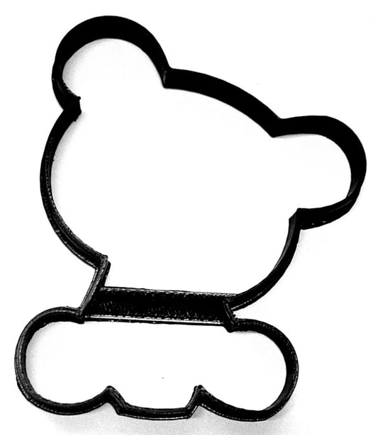 6x Baby Bear Outline Fondant Cutter Cupcake Topper Size 1.75 Inch USA FD3640
