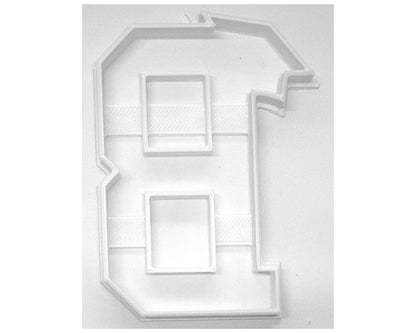 Block Letter B with Graduation Cap School Cookie Cutter USA PR3723