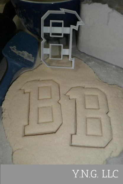 Block Letter B with Graduation Cap School Cookie Cutter USA PR3723