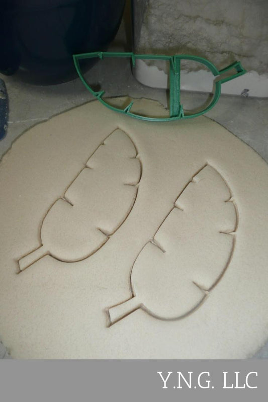 Banana Leaf Outline Tropical Plant Leaves Cookie Cutter USA PR3761