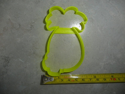 Pineapple With Flower Outline Tropical Fruit Summer Cookie Cutter USA PR3765