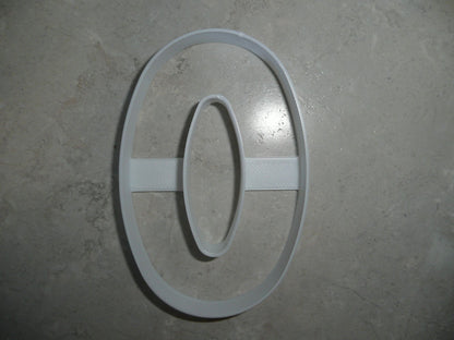 Number Zero 0 Birthday Anniversary Large Size 4" Cookie Cutter USA PR3800