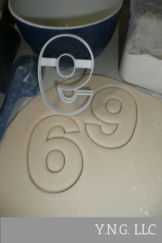 Number Six 6 Or Nine 9 Birthday Large Size 4" Cookie Cutter USA PR3806