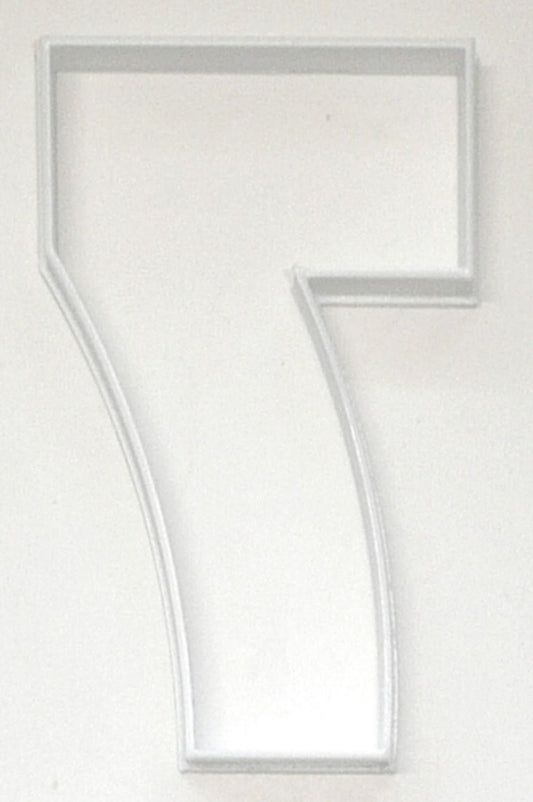 6x Number Seven 7 Fondant Cutter Cupcake Topper Size 1.75 Inch USA FD3807