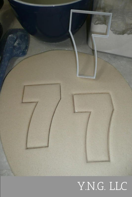 Number Seven 7 Birthday Anniversary Large Size 4" Cookie Cutter USA PR3807