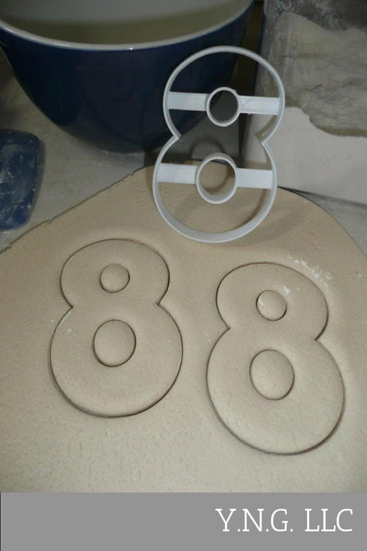 Number Eight 8 Birthday Anniversary Large Size 4" Cookie Cutter USA PR3808